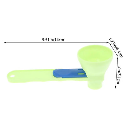 Sliding Funnel Scoop – Mess-Free Food & Powder Transfer Tool for Bottles & Containers