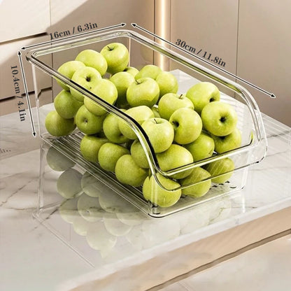 Nexora™ Premium Clear Fridge Organizer Bin