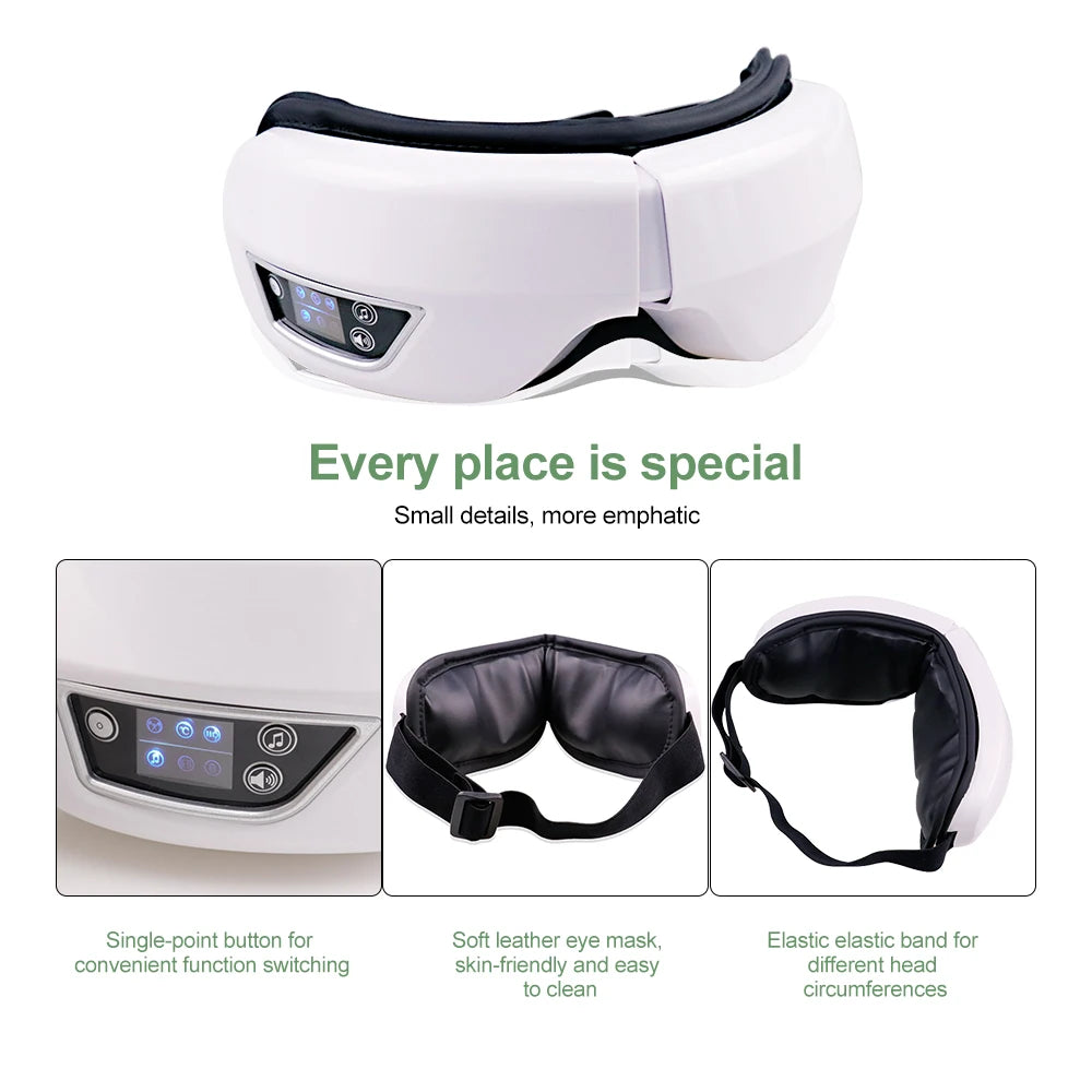 Nexora Heated Eye Massager – Rechargeable Relaxation Tool for Tired Eyes