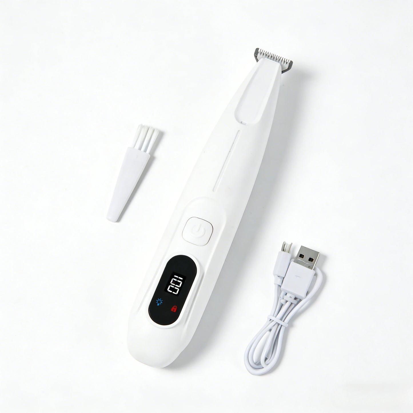 Nexora™ 2-in-1 Pet Grooming Kit – Waterproof Hair Trimmer with LED & UV Light for Dogs & Cats