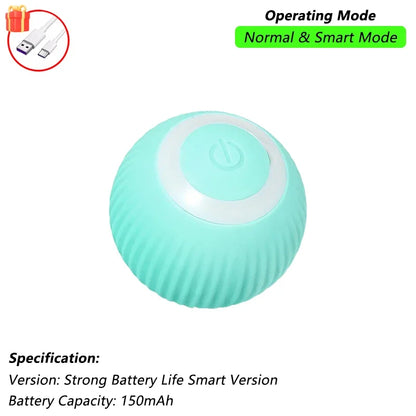 Nexora Interactive Rolling Cat Toy – Rechargeable Automatic Rotating Ball with Moving Tail for Cats