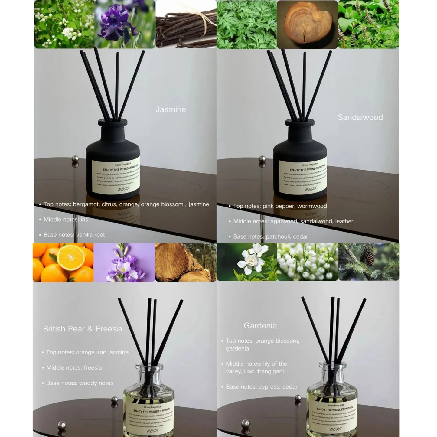 Nexora™ 50ml Reed Diffuser – Flameless Home Fragrance with Natural Reed Sticks