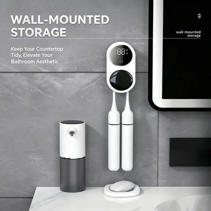 Nexora UV Toothbrush Sanitizer – Automatic Wall-Mounted Toothbrush Sterilizer & Holder