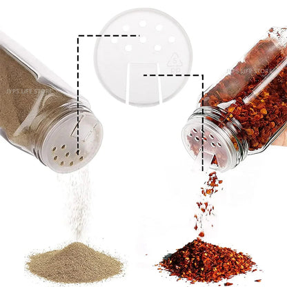 Nexora™ Glass Spice Jar Set with Bamboo Lids, Labels & Funnel – Kitchen Spice Organizer